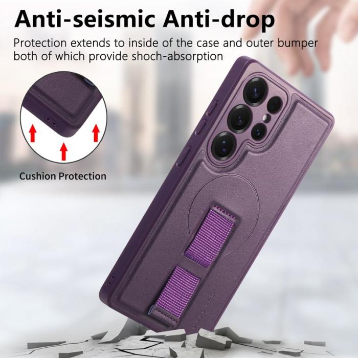 CASENEO - CASENEO Samsung Galaxy S25 Ultra Fodral - PU Läder - Lila