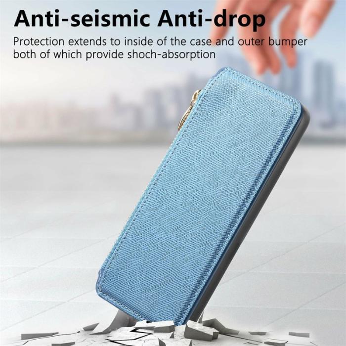 CASENEO - CASENEO Sony Xperia 10 VI Skal Läder Avtagbar Magnet Blå