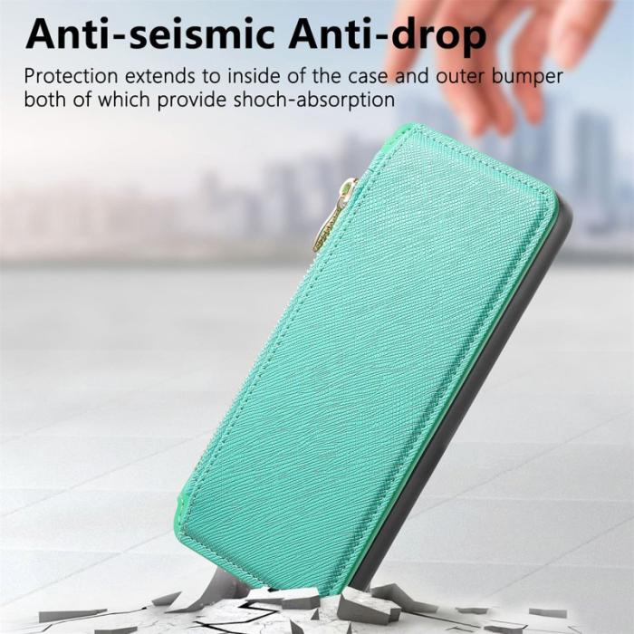 CASENEO - CASENEO Sony Xperia 10 VI Skal Läder Avtagbar Magnet Grön