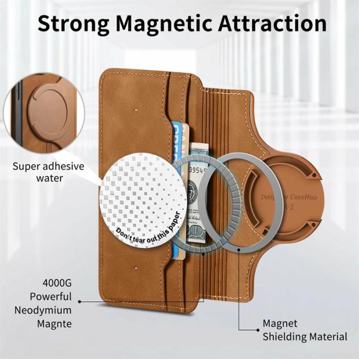 CASENEO - CASENEO Sony Xperia 10 VI Skal Läder Avtagbart Magnetiskt Brun