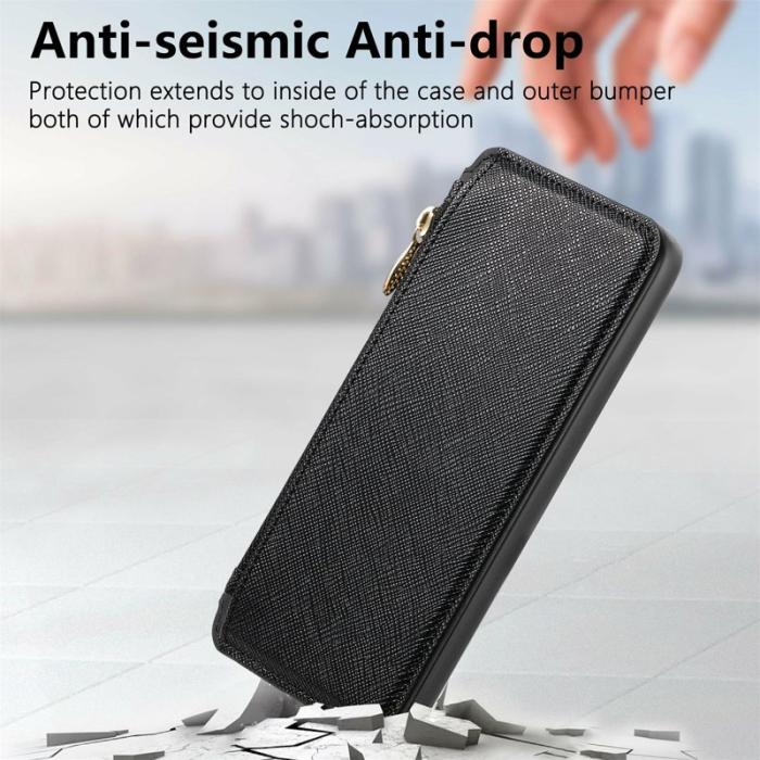 CASENEO - CASENEO Sony Xperia 10 VI Skal Läder Detachable Magnetisk Svart