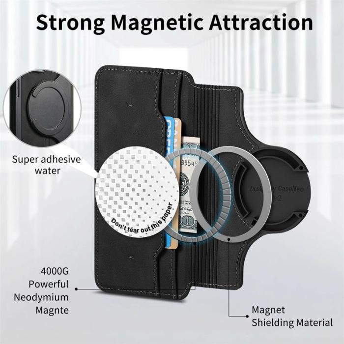 CASENEO - CASENEO Sony Xperia 10 VI Skal Läder Detachable Magnetisk Svart