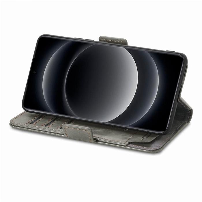 CASENEO - CASENEO Xiaomi 14 Ultra Fodral PU Läder Ställ med RFID - Grå