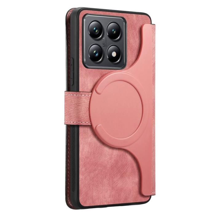 CASENEO - CASENEO Xiaomi 14T Pro Fodral i Läder - Magnetisk - Rosa