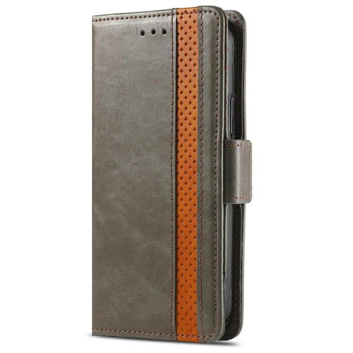 CASENEO - CASENEO Xiaomi 15T Pro Skal PU Läder Ställ med RFID Blockering Grå