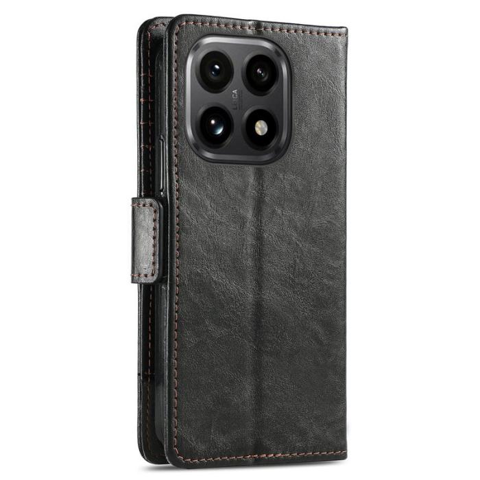 CASENEO - CASENEO Xiaomi 15T Skal PU Läder Fodral med RFID - Svart
