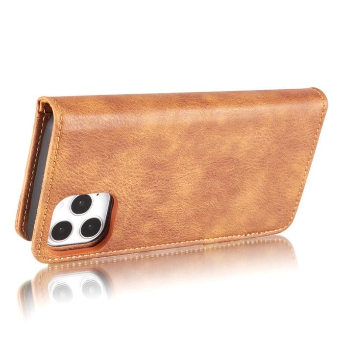 DG.MING - DG.MING 2-i-1 Fodral i Splitleder för iPhone 13 mini - Brun