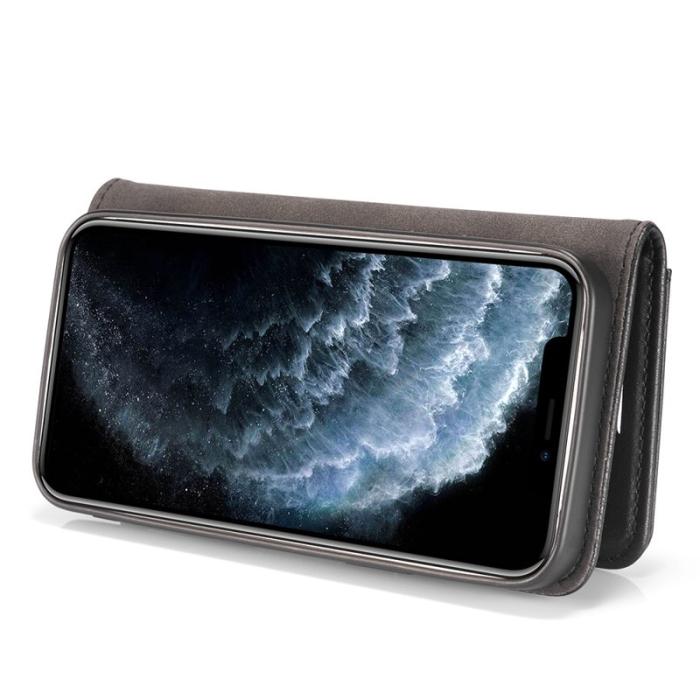 DG.MING - DG.MING 2-i-1 Fodral i Splitleder för iPhone 13 mini - Svart