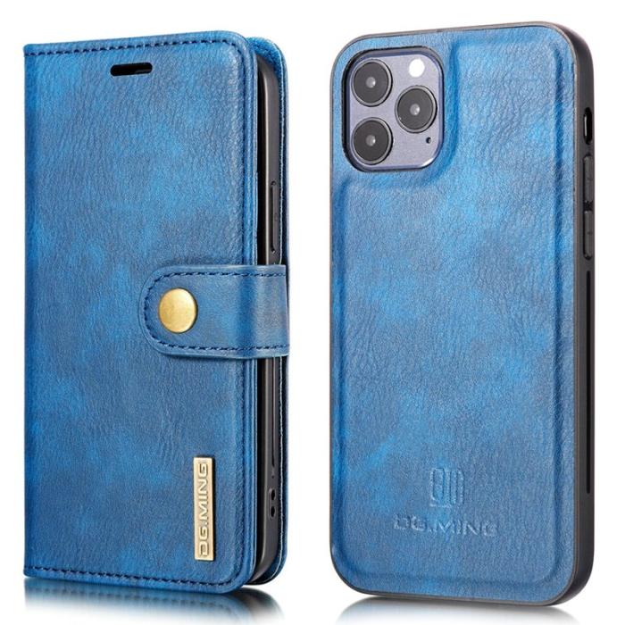 DG.MING - DG.MING 2-in-1 Fodral för iPhone 13 mini - Blå, Läder, Anti-scratch