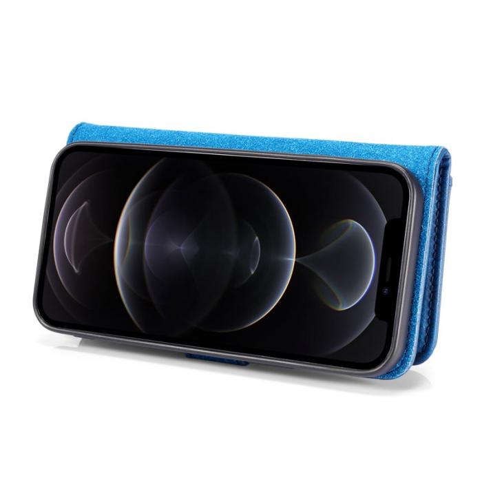 DG.MING - DG.MING 2-in-1 Fodral för iPhone 13 mini - Blå, Läder, Anti-scratch