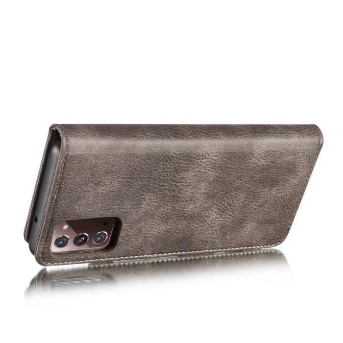 DG.MING - DG.MING Detachable 2-in-1 Back Cover + Läderfodral Grey