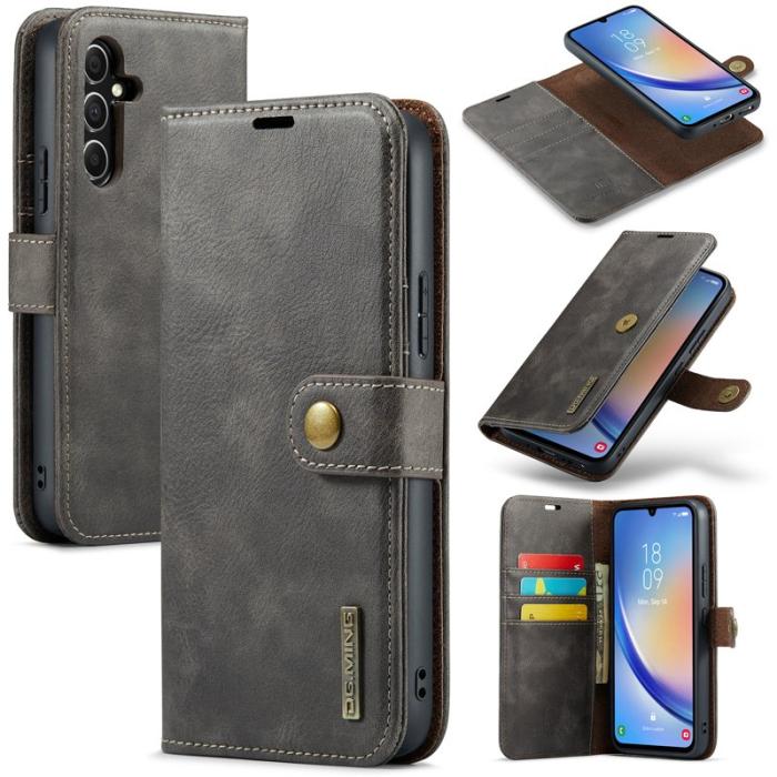 DG.MING - DG.MING Galaxy A34 5G Fodral Detachable Magnetisk Grå