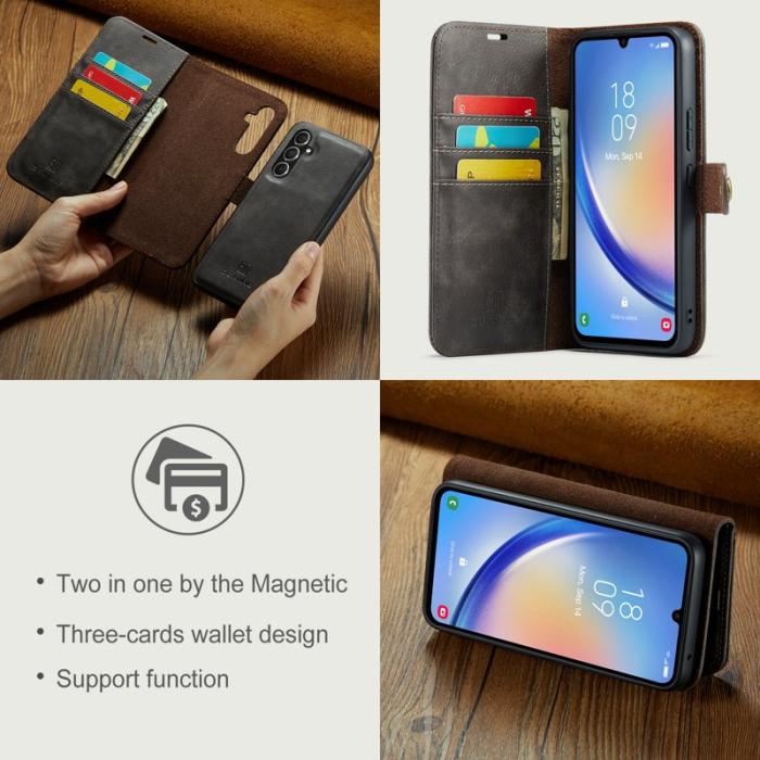 DG.MING - DG.MING Galaxy A34 5G Fodral Detachable Magnetisk Grå