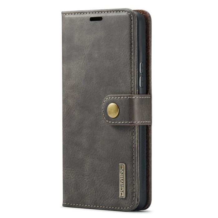 DG.MING - DG.MING Galaxy A53 5G Fodral i delbart läder - Grå