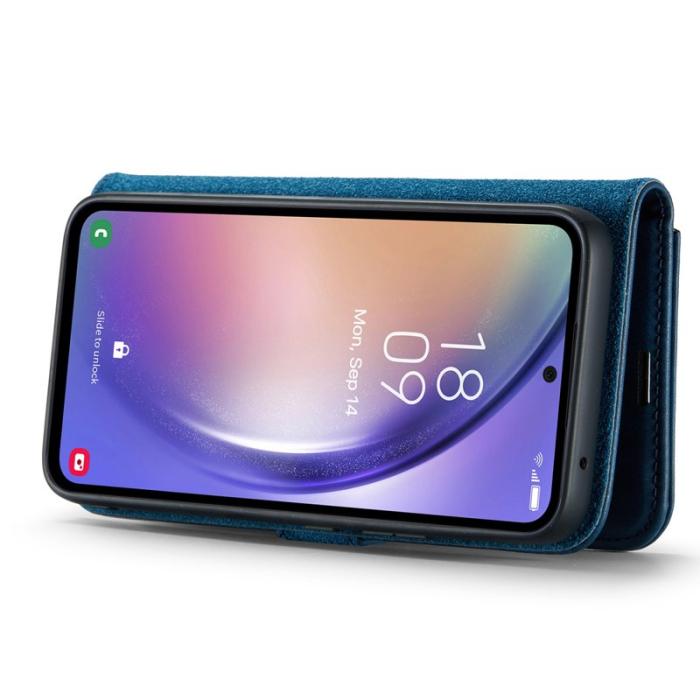 DG.MING - DG.MING Galaxy A54 5G Plånboksfodral i Äkta läder- Blå