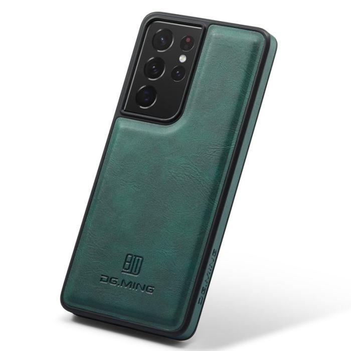 DG.MING - DG.MING Galaxy S21 Ultra 5G Skal i Läder - Grön