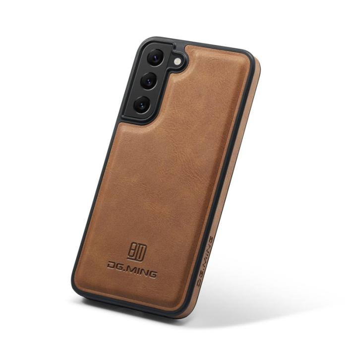DG.MING - DG.MING Galaxy S22+ Fodral PU Läder - Brun