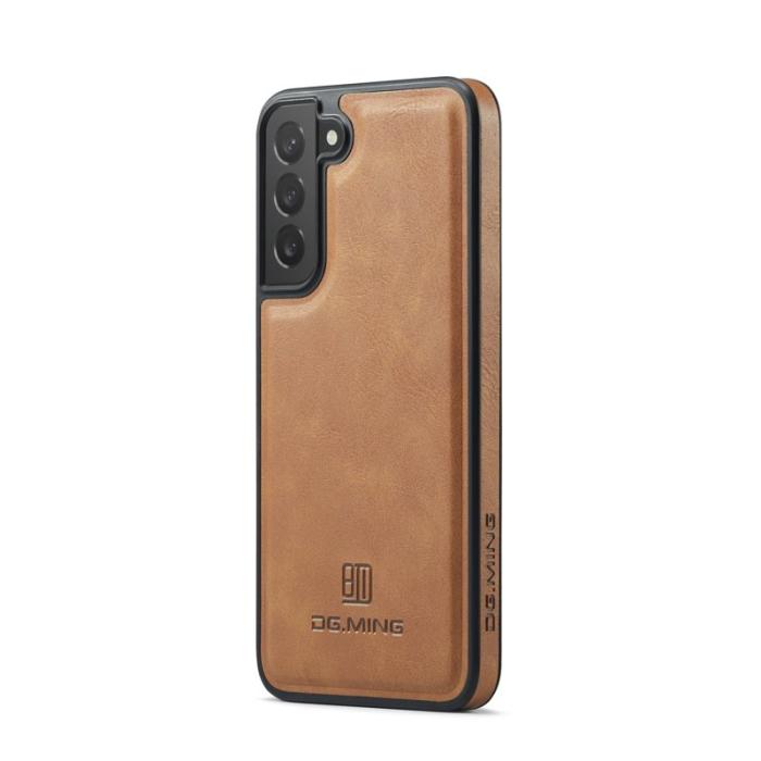 DG.MING - DG.MING Galaxy S22+ Fodral PU Läder - Brun