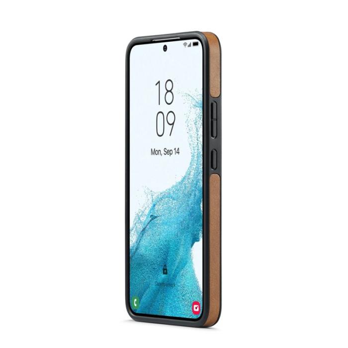 DG.MING - DG.MING Galaxy S22+ Fodral PU Läder - Brun