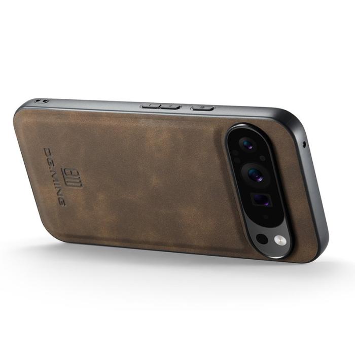 DG.MING - DG.MING Google Pixel 10 Pro XL Skal PU Läder Hybrid Kaffe