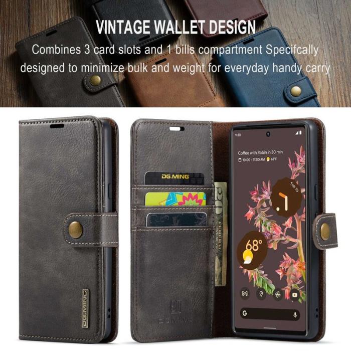 DG.MING - DG.MING Google Pixel 7 5G Fodral i Grått med Ställning