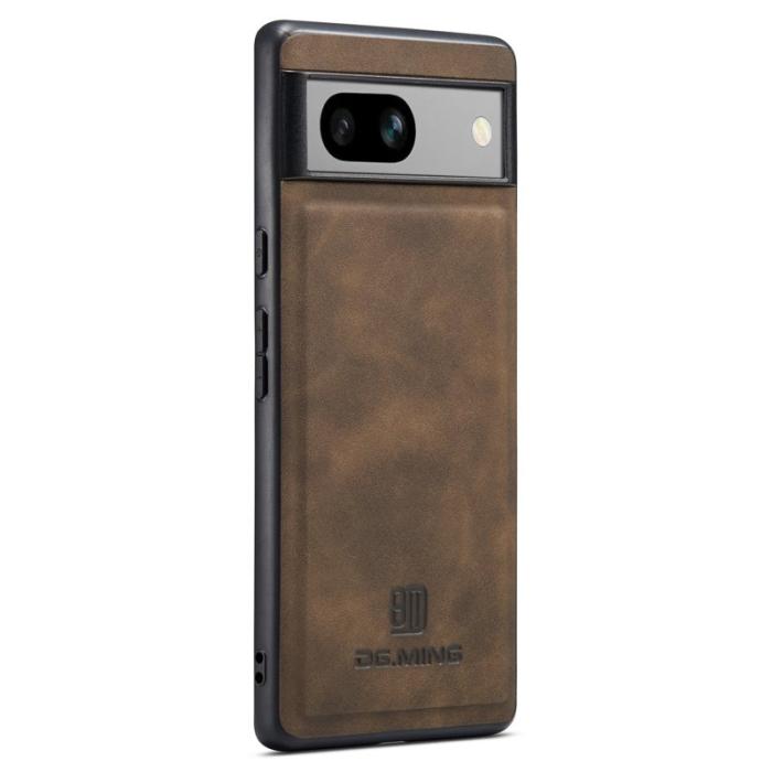 DG.MING - DG.MING Google Pixel 7a Skal PC+TPU+PU Läder - Kaffe