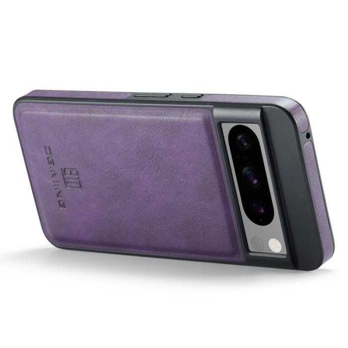 DG.MING - DG.MING Google Pixel 8 Pro Fodral PU Läder Stöttålig Lila