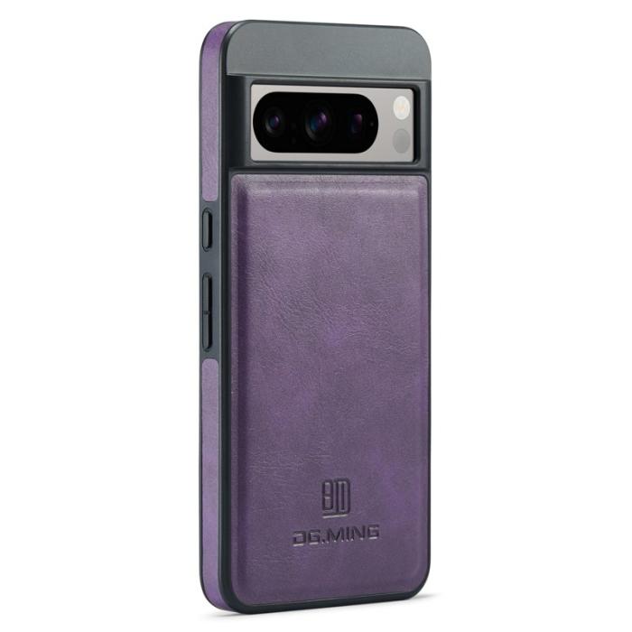 DG.MING - DG.MING Google Pixel 8 Pro Fodral PU Läder Stöttålig Lila