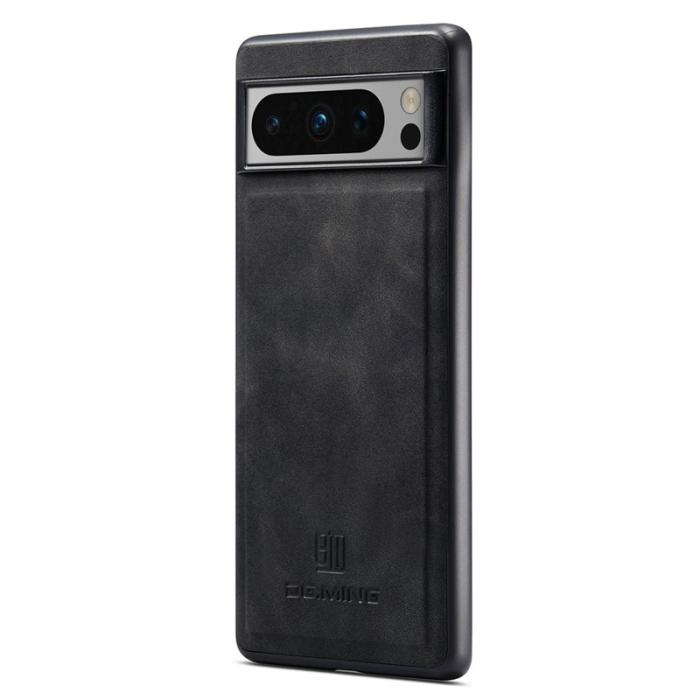 DG.MING - DG.MING Google Pixel 8 Pro Skal PU Läder + PC + TPU - Svart