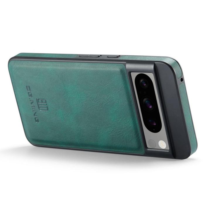 DG.MING - DG.MING Google Pixel 8 Pro Skal PU Läder Stöttålig Grön