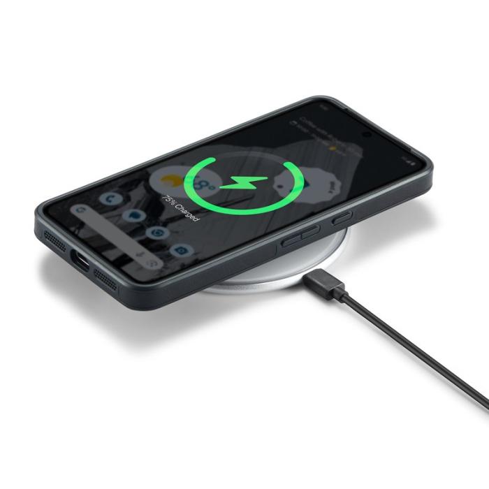 DG.MING - DG.MING Google Pixel 8 Pro Skal PU Läder Stöttålig Svart