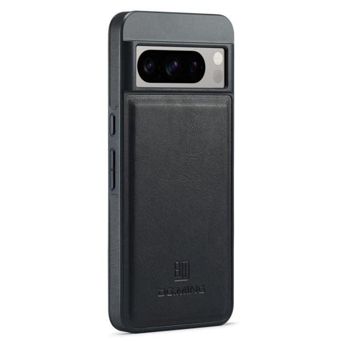 DG.MING - DG.MING Google Pixel 8 Pro Skal PU Läder Stöttålig Svart