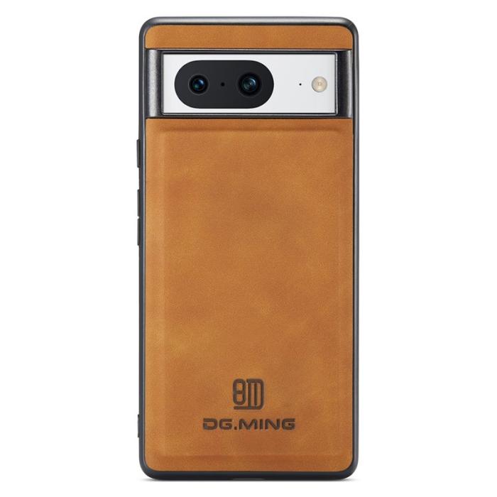 DG.MING - DG.MING Google Pixel 8 Skal PU Läder Coated PC+TPU - Brun
