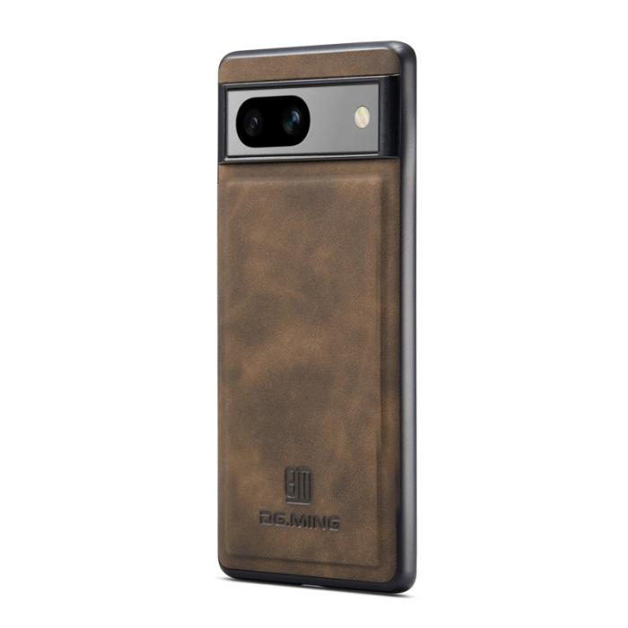 DG.MING - DG.MING Google Pixel 8a Hybrid Skal PU Läder + PC + TPU - Kaffe