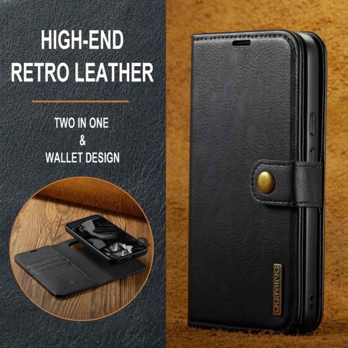 DG.MING - DG.MING Google Pixel 9 Pro XL Skal Avtagbart Läder Svart