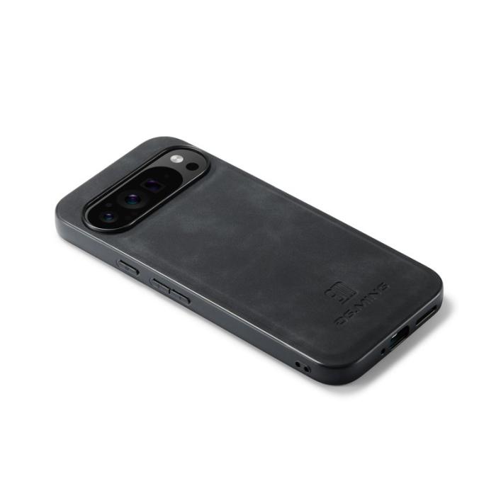 DG.MING - DG.MING Google Pixel 9 Pro XL Skal PU Läder Svart