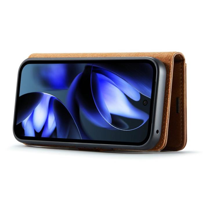 DG.MING - DG.MING Google Pixel 9a Skal Avtagbart Läderfodral - Brun