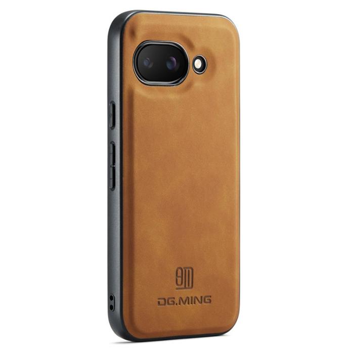 DG.MING - DG.MING Google Pixel 9a Skal PU Läder Hybrid - Brun