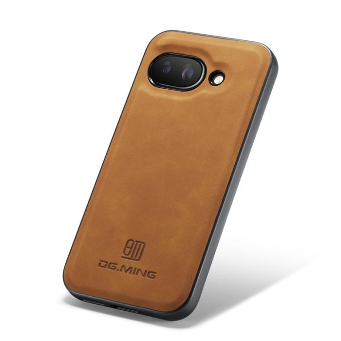 DG.MING - DG.MING Google Pixel 9a Skal PU Läder Hybrid - Brun