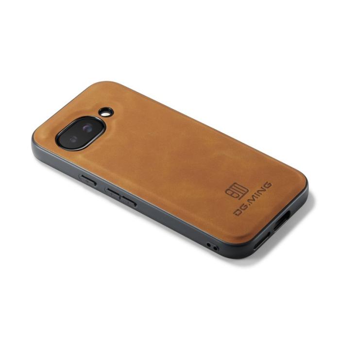 DG.MING - DG.MING Google Pixel 9a Skal PU Läder Hybrid - Brun