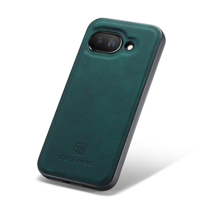 DG.MING - DG.MING Google Pixel 9a Skal PU Läder Hybrid Grön