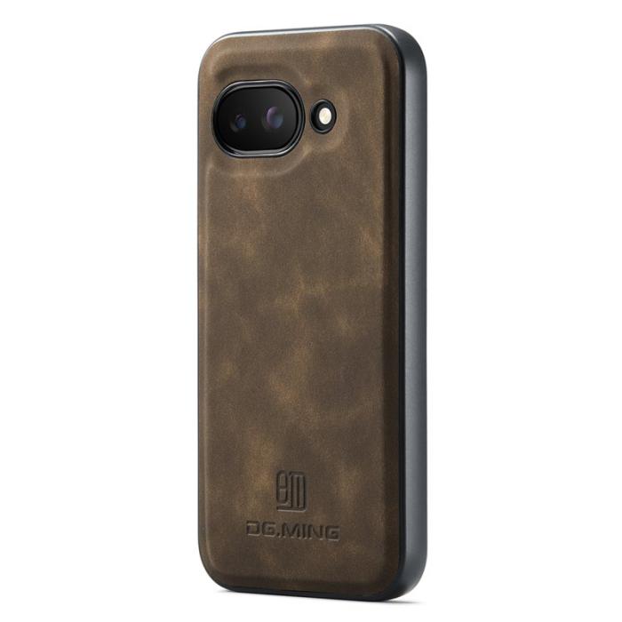 DG.MING - DG.MING Google Pixel 9a Skal PU Läder Hybrid - Kaffe