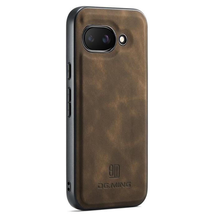 DG.MING - DG.MING Google Pixel 9a Skal PU Läder Hybrid - Kaffe