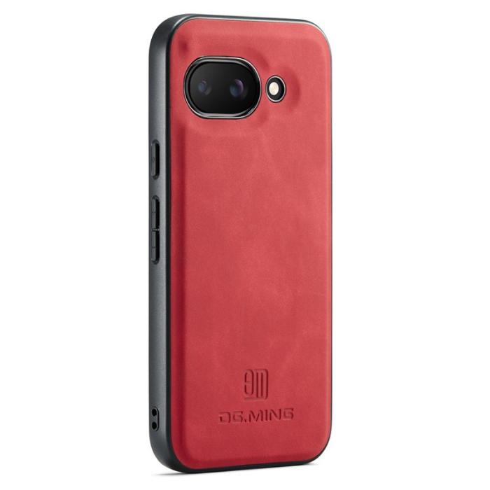 DG.MING - DG.MING Google Pixel 9a Skal PU Läder Hybrid Röd