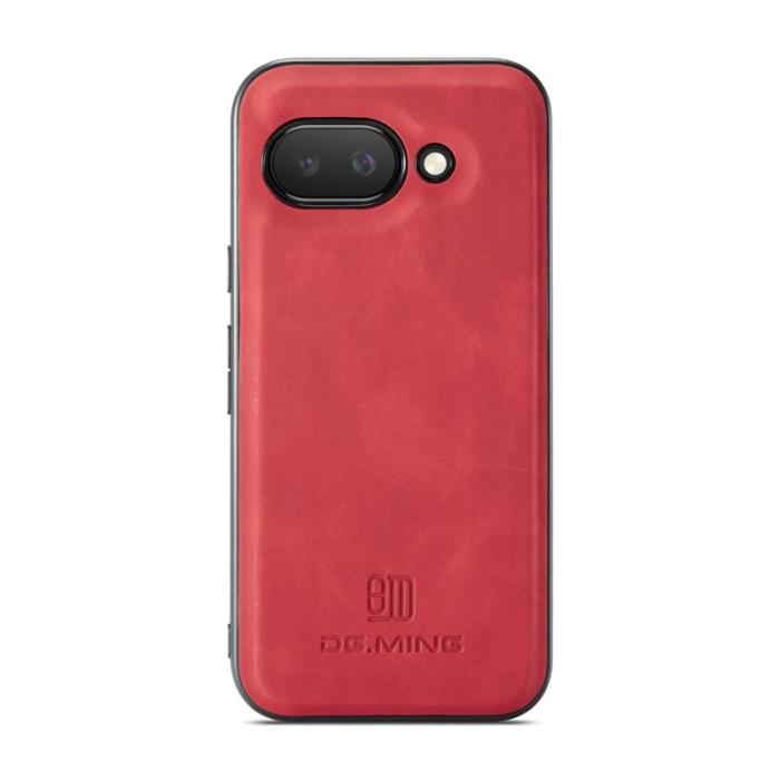 DG.MING - DG.MING Google Pixel 9a Skal PU Läder Hybrid Röd