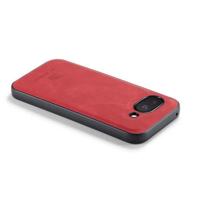 DG.MING - DG.MING Google Pixel 9a Skal PU Läder Hybrid Röd