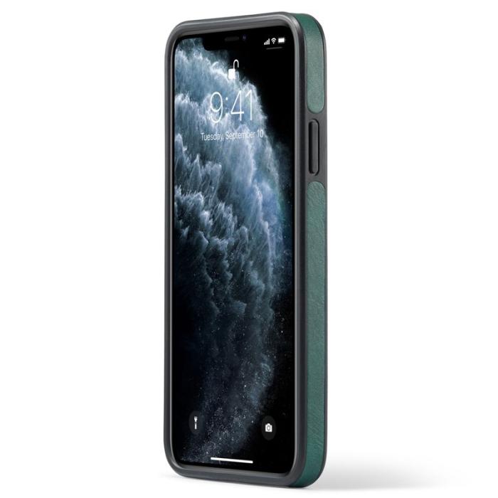 DG.MING - DG.MING iPhone 11 Pro Max Skal Läderbeläggning Grön