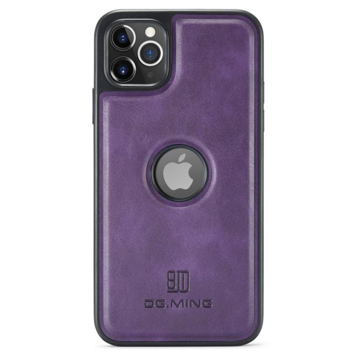 DG.MING - DG.MING iPhone 11 Pro Max Skal Läderbeläggning Lila