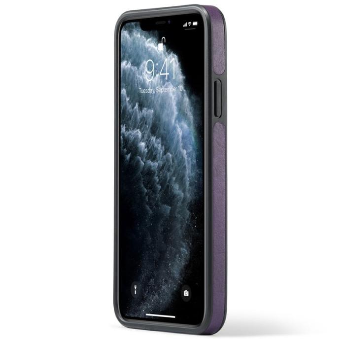 DG.MING - DG.MING iPhone 11 Pro Max Skal Läderbeläggning Lila