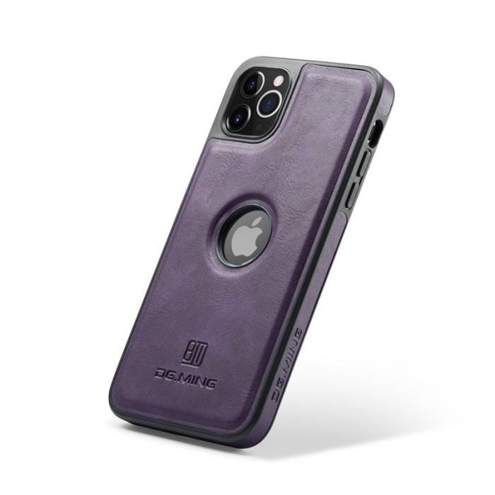 DG.MING - DG.MING iPhone 11 Pro Max Skal Läderbeläggning Lila